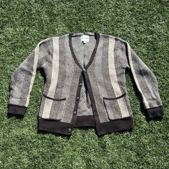 Cotton On Sweaters - Cotton On Black and Gray Knit Cardigan